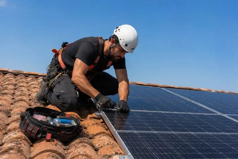 Maintenance et monitoring de panneaux solaires à Thizy-les-Bourgs